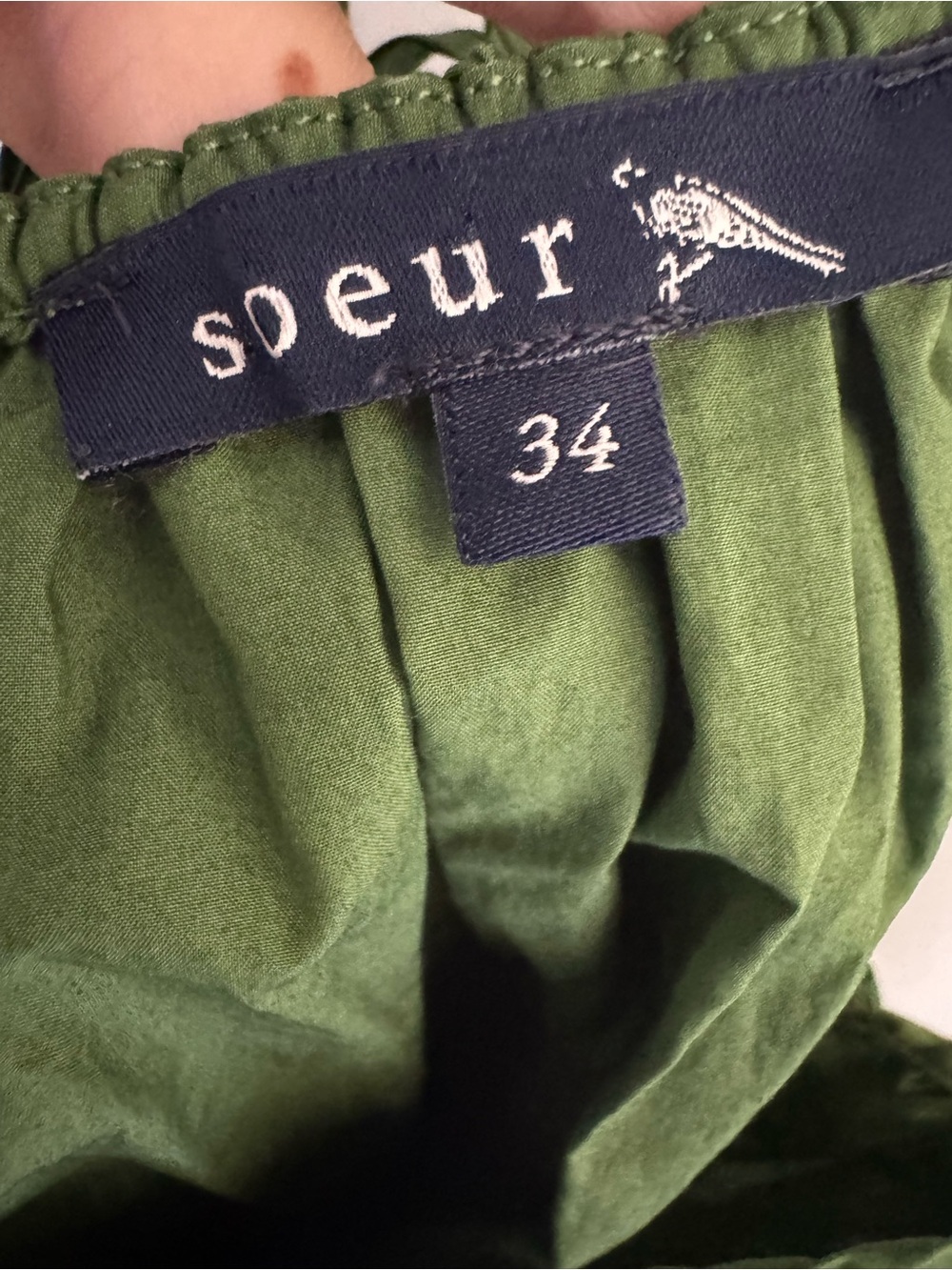 Soeur Arielle Green Cotton Maxi Dress - Picture 6 of 8